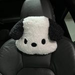Kawaii Dog Car Head Rest Plush Pillow