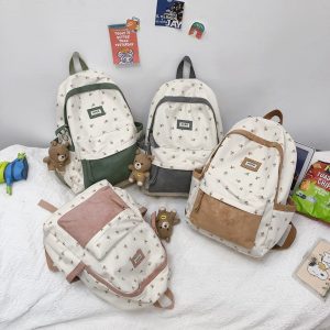 Kawaii Floral Two-tone Backpack