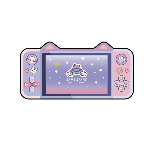 Kawaii Gamer Bunny Corgi Large Mouse Pad with Ears Collection - Image 8