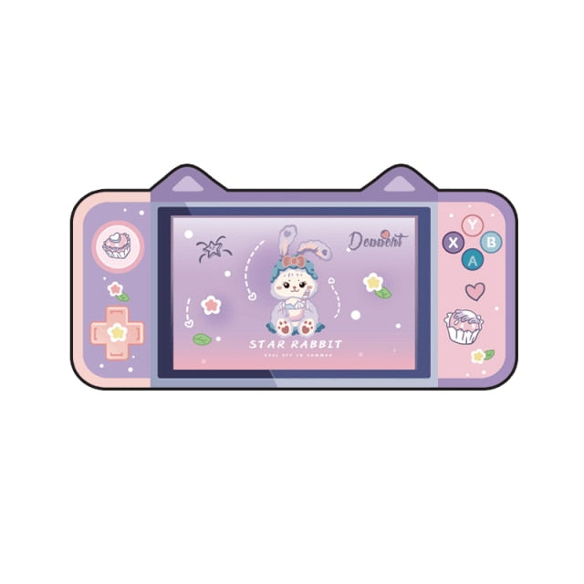 Kawaii Gamer Bunny Corgi Large Mouse Pad with Ears Collection - Image 10