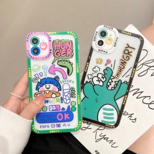 Kawaii Hangry Dinosaur iPhone Case