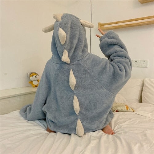 Kawaii Pastel Dragon Plush Hoodie Blanket - Image 6