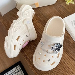 Kawaii Star Chunky Platform Clogs