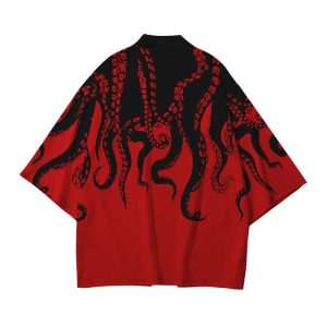 Kimono Japanese Octopus Prints
