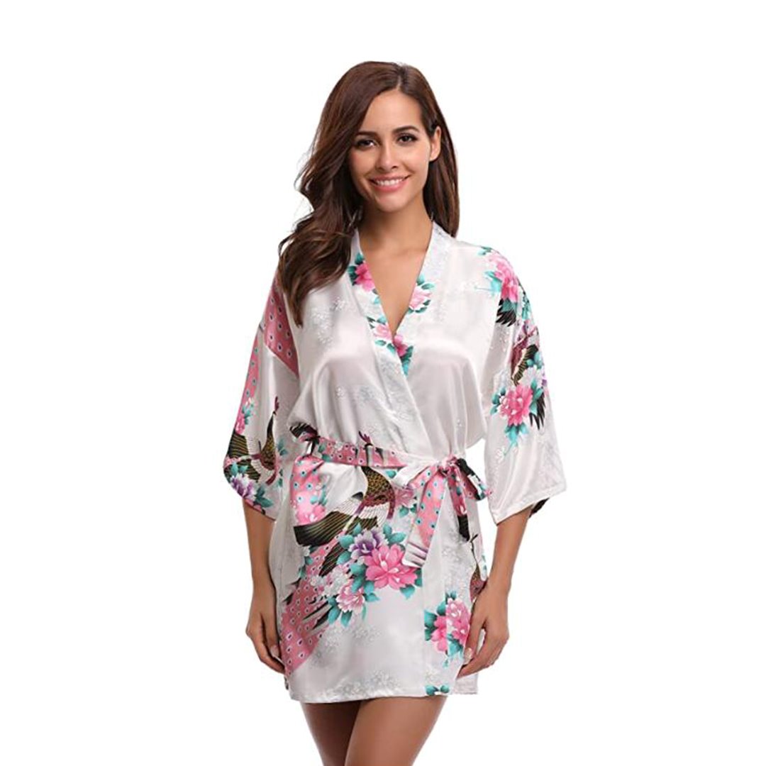 Kimono Short Robe Magnificent Peacock 2nd Collection - Image 3