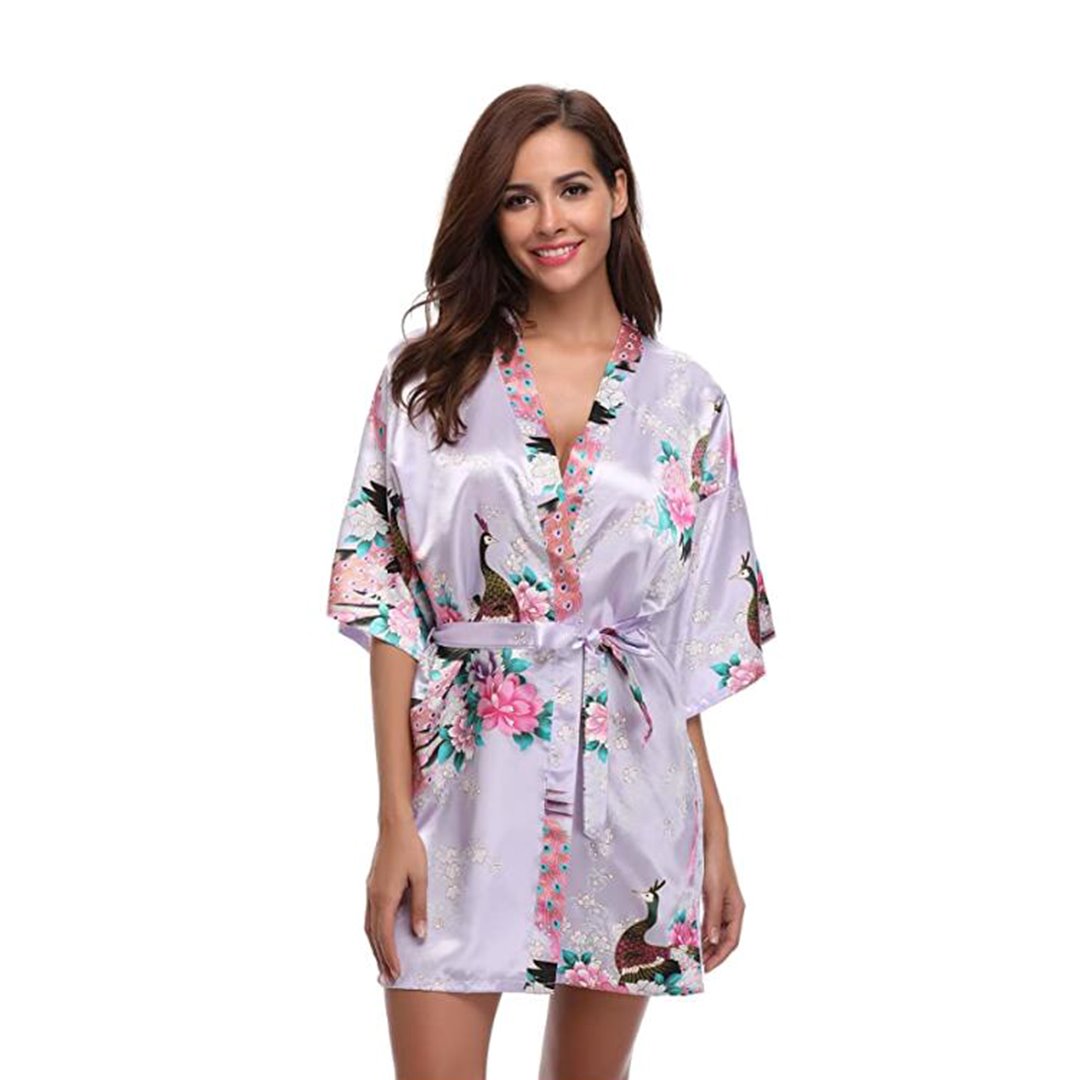 Kimono Short Robe Magnificent Peacock 2nd Collection - Image 4