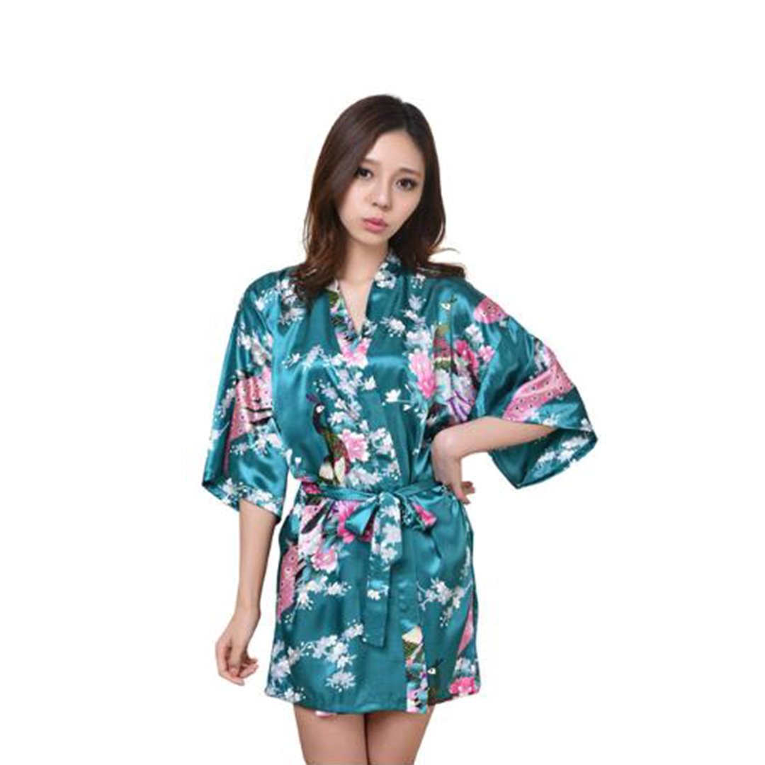 Kimono Short Robe Magnificent Peacock 2nd Collection - Image 8