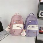Large Kawaii Two-tone Backpack