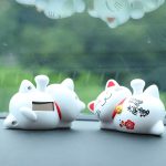 Lazy Japanese Lucky Cat Waving Arm Car Ornament