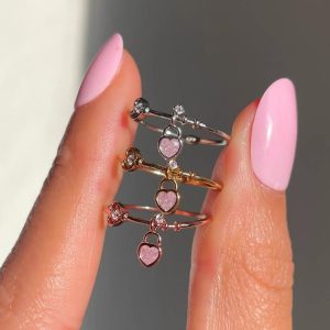 Mini Love Heart Adjustable Ring