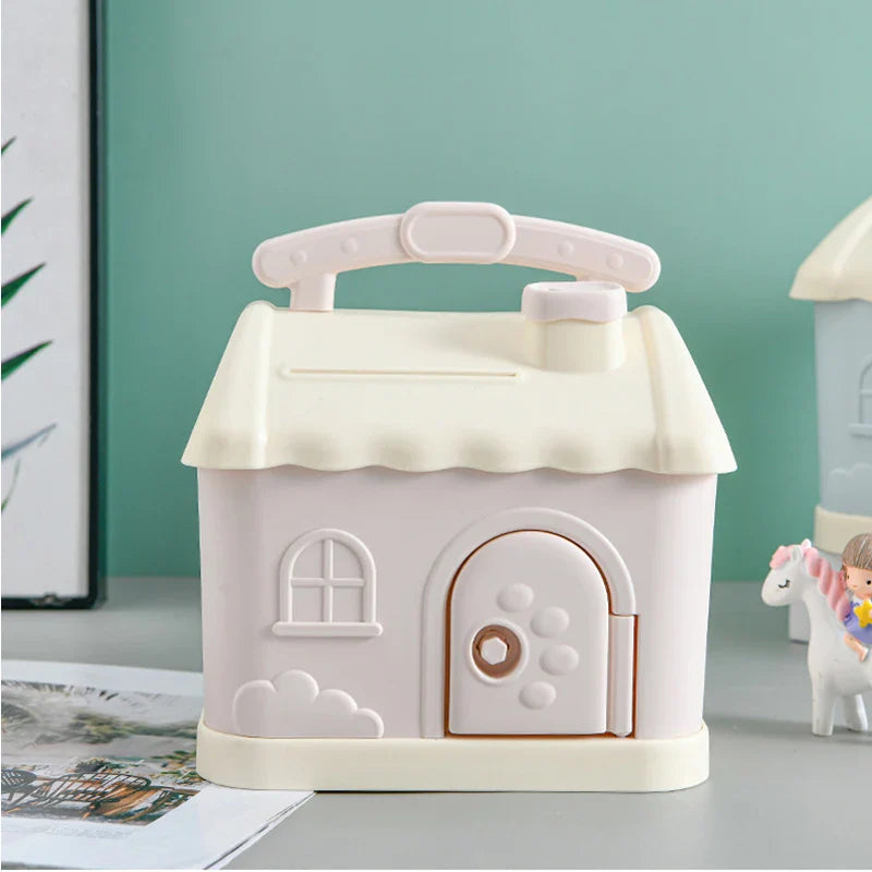 Pastel Cloud House Piggy Bank - Image 3