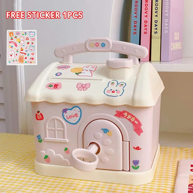 Pastel Cloud House Piggy Bank - Image 4