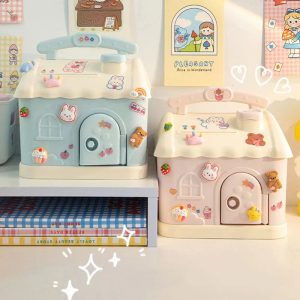 Pastel Cloud House Piggy Bank