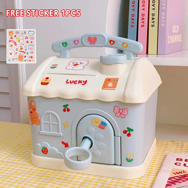 Pastel Cloud House Piggy Bank - Image 5