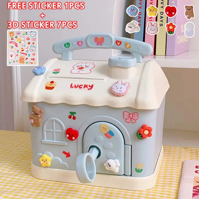 Pastel Cloud House Piggy Bank - Image 6