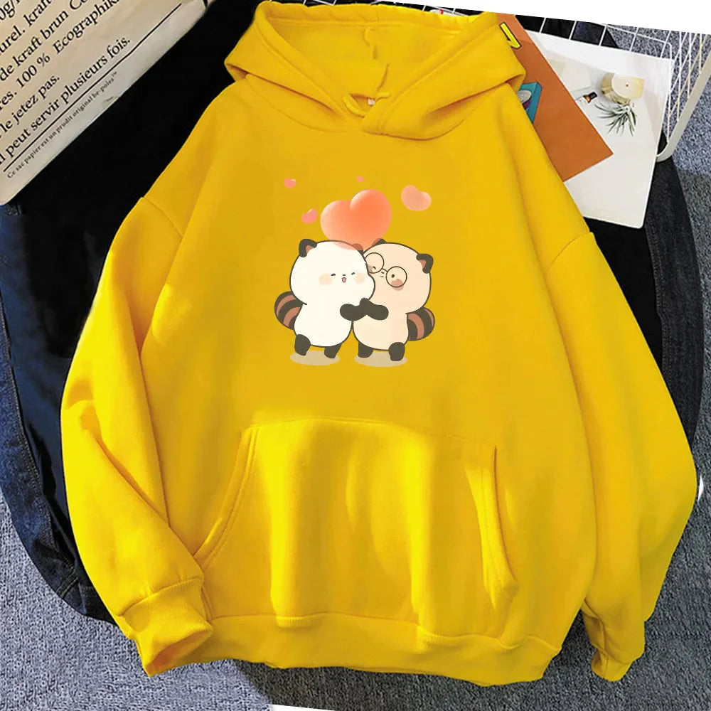 Raccoon Hug Love Heart Unisex Hoodie - Image 12
