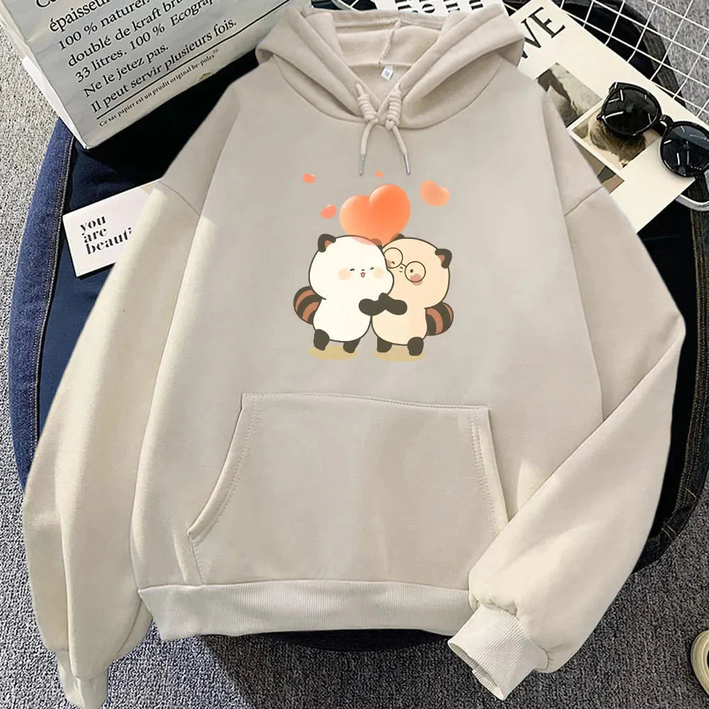 Raccoon Hug Love Heart Unisex Hoodie - Image 6