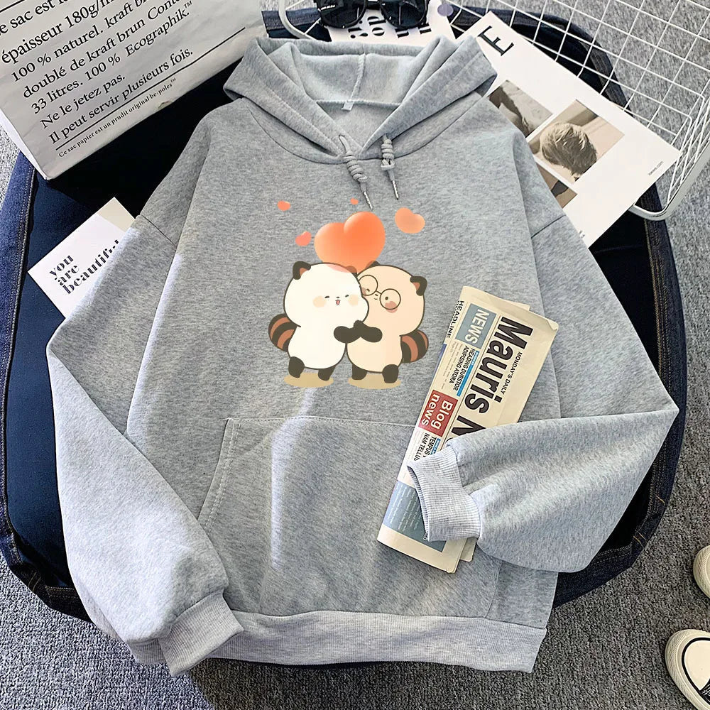 Raccoon Hug Love Heart Unisex Hoodie - Image 10