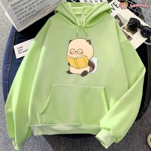 Raccoon Reading Book Unisex Hoodie
