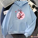 Red Sakura Branch Moon Unisex Hoodie