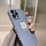 Retro Kawaii Lucky White Bear iPhone Case