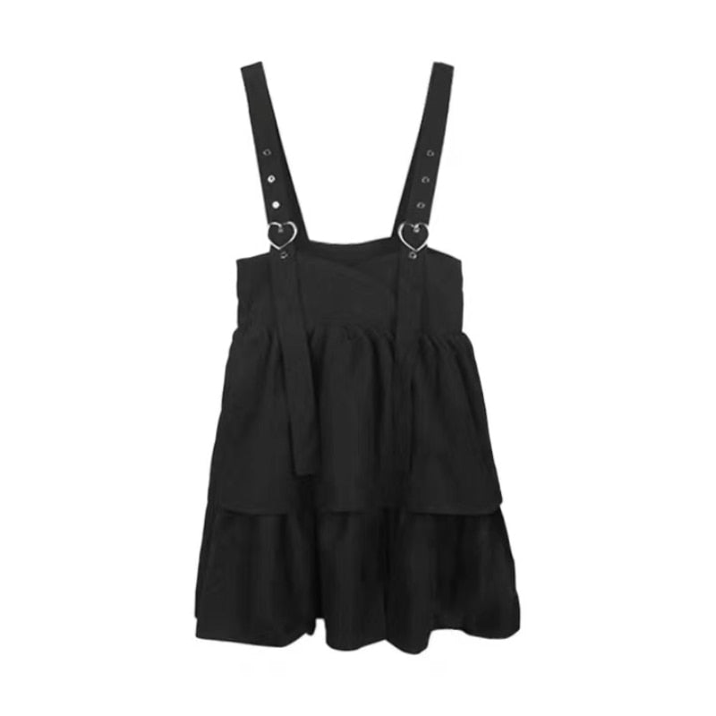 Black Heart Suspender Dress - Image 2