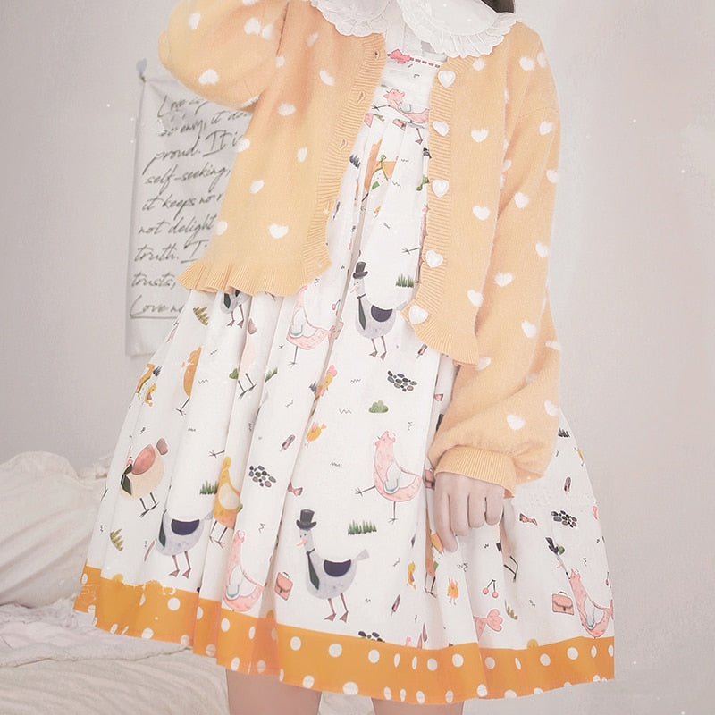 Polkadot Heart Knit Cardigan - Image 4
