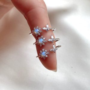 Sakura Butterfly Gold-plated Adjustable Rings