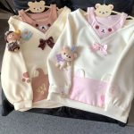 Kawaii Bear Bow Off-Shoulder Tee