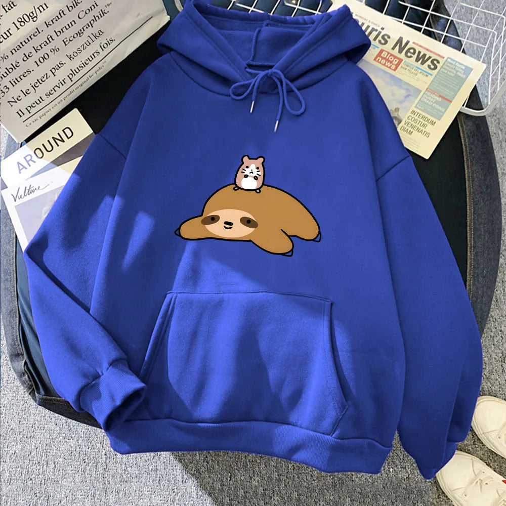 Sloth & Hamster Besties Unisex Hoodie - Image 11
