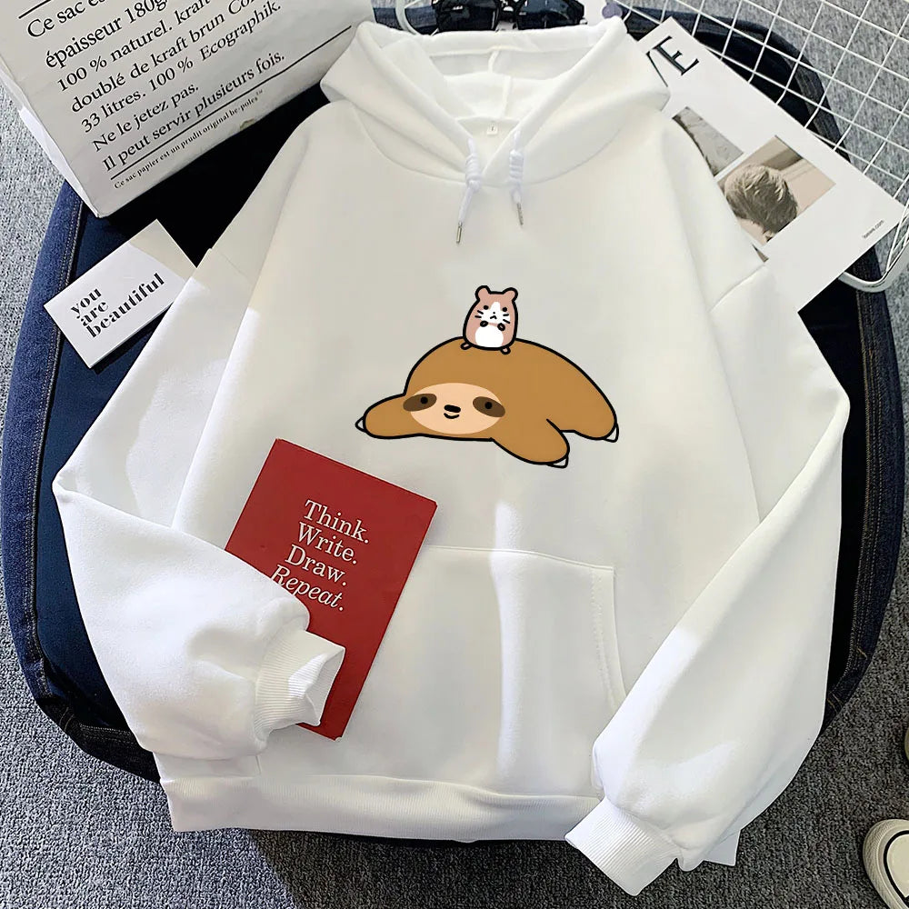 Sloth & Hamster Besties Unisex Hoodie - Image 6
