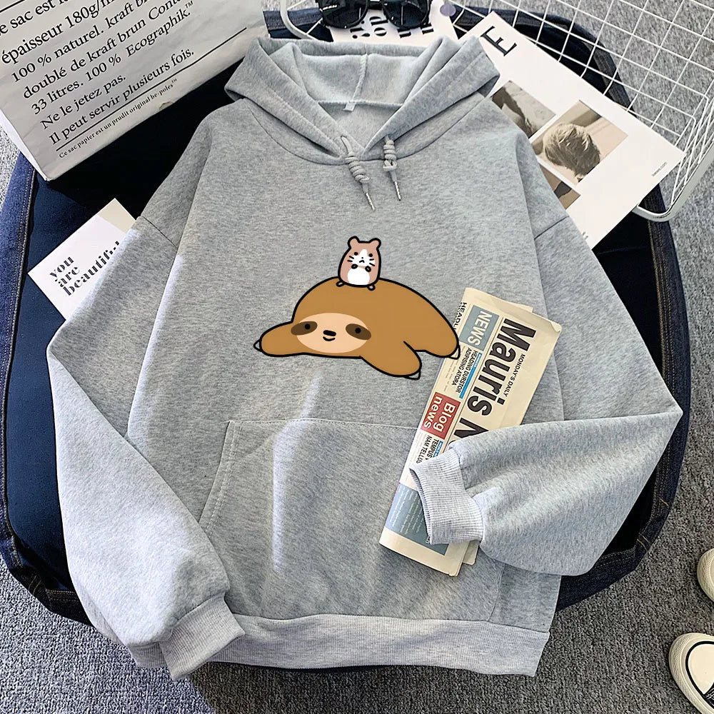 Sloth & Hamster Besties Unisex Hoodie - Image 7