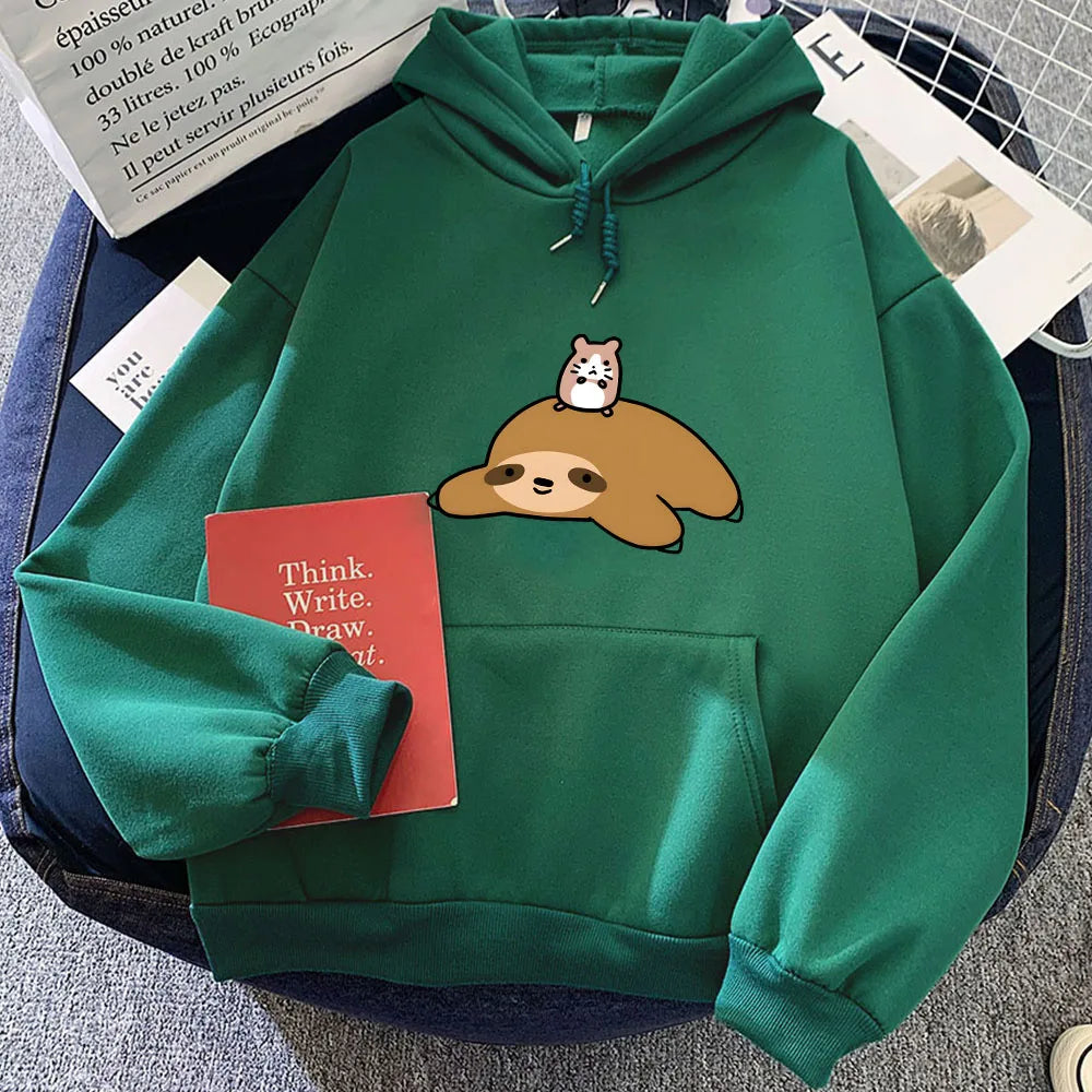 Sloth & Hamster Besties Unisex Hoodie - Image 9