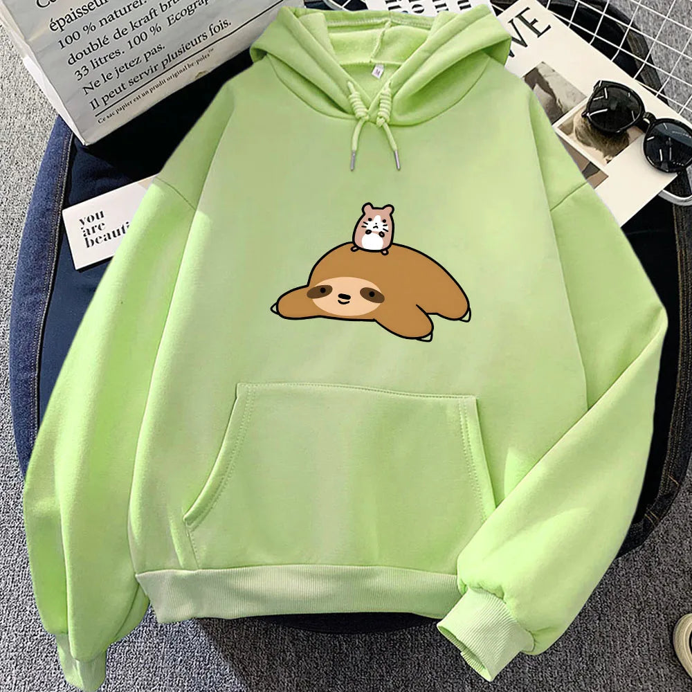 Sloth & Hamster Besties Unisex Hoodie - Image 10