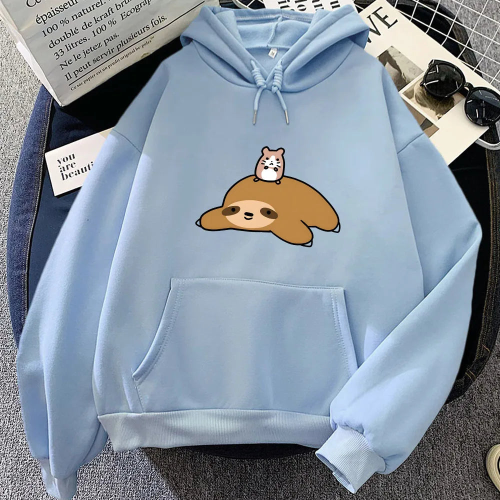 Sloth & Hamster Besties Unisex Hoodie