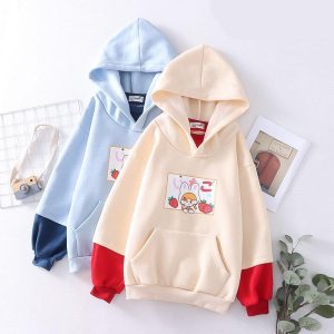 Strawberry Mikki Bunny Fleece Hoodies