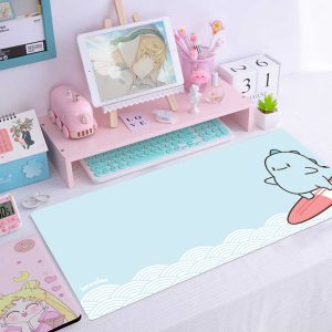 Surf with Big Tato Large Mouse Pad