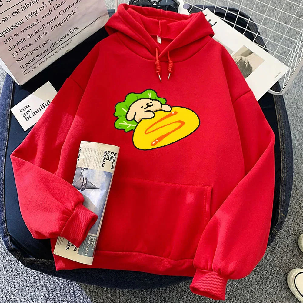 Tamagoyaki Omelette Luckie the Dog Unisex Hoodie - Image 11