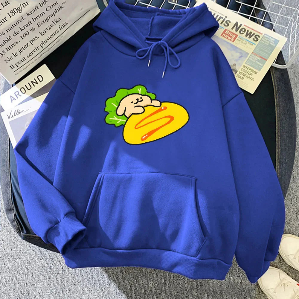 Tamagoyaki Omelette Luckie the Dog Unisex Hoodie - Image 13