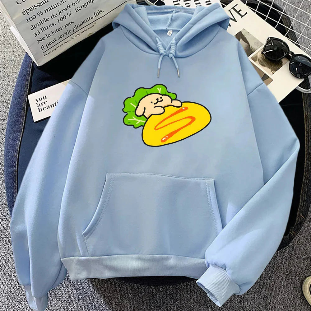 Tamagoyaki Omelette Luckie the Dog Unisex Hoodie - Image 9