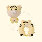 Tiger & Hamster 2-in-1 Travel Neck Support Pillow & Plushie