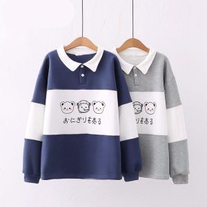 Two-Tone Blue Gray Trip Bears Unisex Sweatshirts