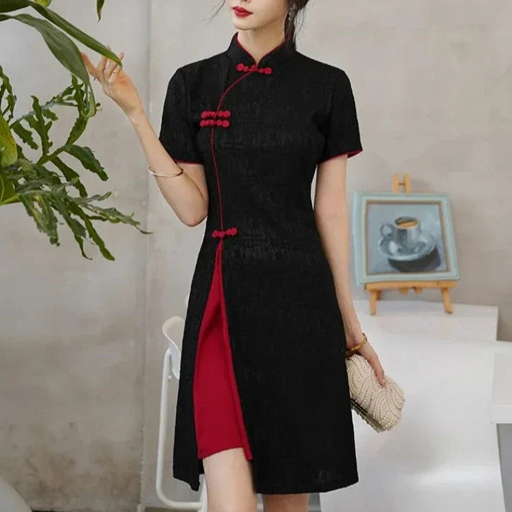 Vintage Chinese Traditional Qipao Cheongsam Dress - Image 2