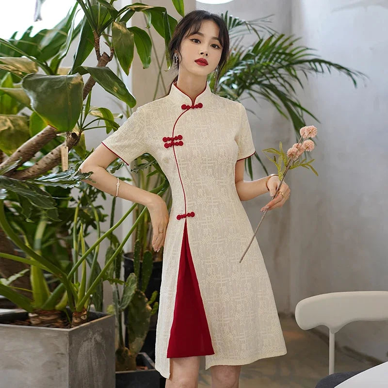 Vintage Chinese Traditional Qipao Cheongsam Dress - Image 4