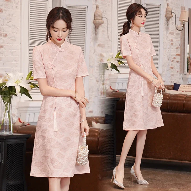 Vintage Chinese Traditional Qipao Cheongsam Dress - Image 5