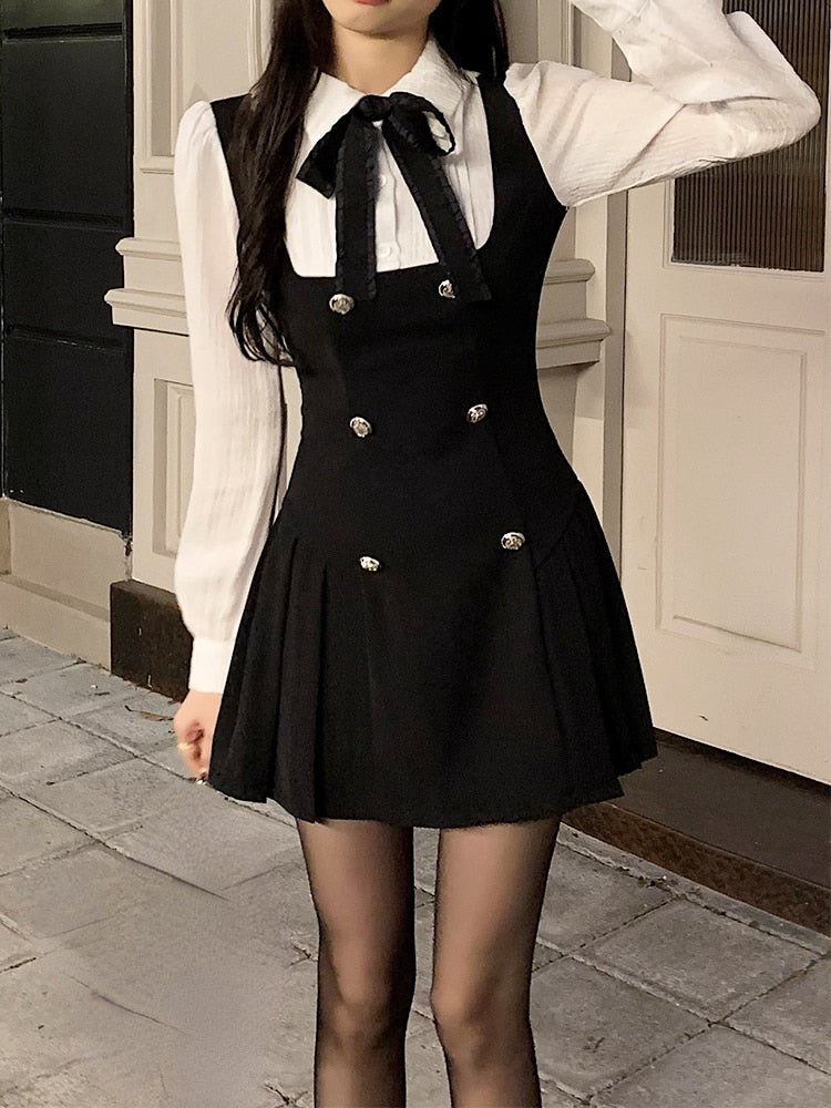 Black Scholarly Dress Set - Image 2