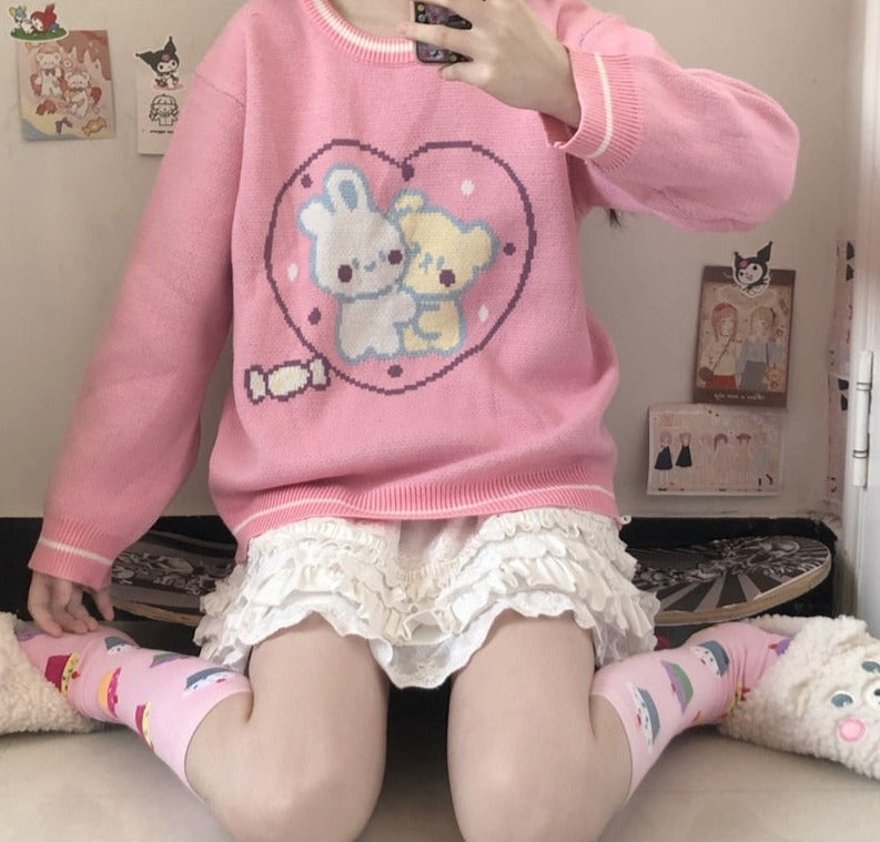 Bunny Friends Knit Crewneck - Image 2