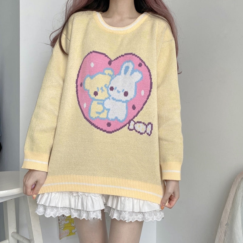 Bunny Friends Knit Crewneck - Image 3