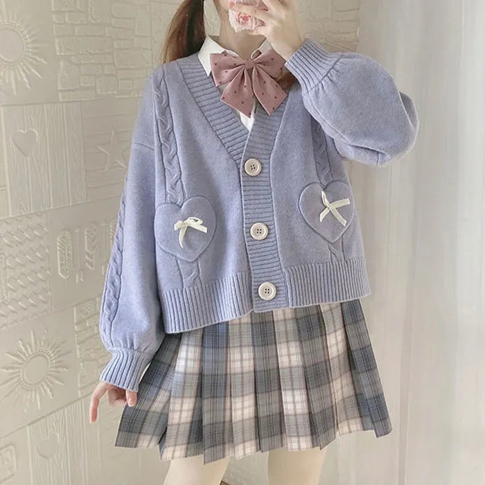 Cozy Textured Knit Cardigan - Image 4
