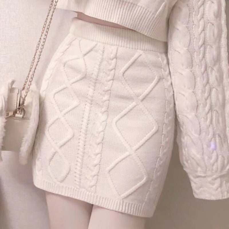 Cozy Knit Bunny Matching Set - Image 3